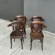 Set of 4 vintage bentwood bistro chairs with armrests – Styl