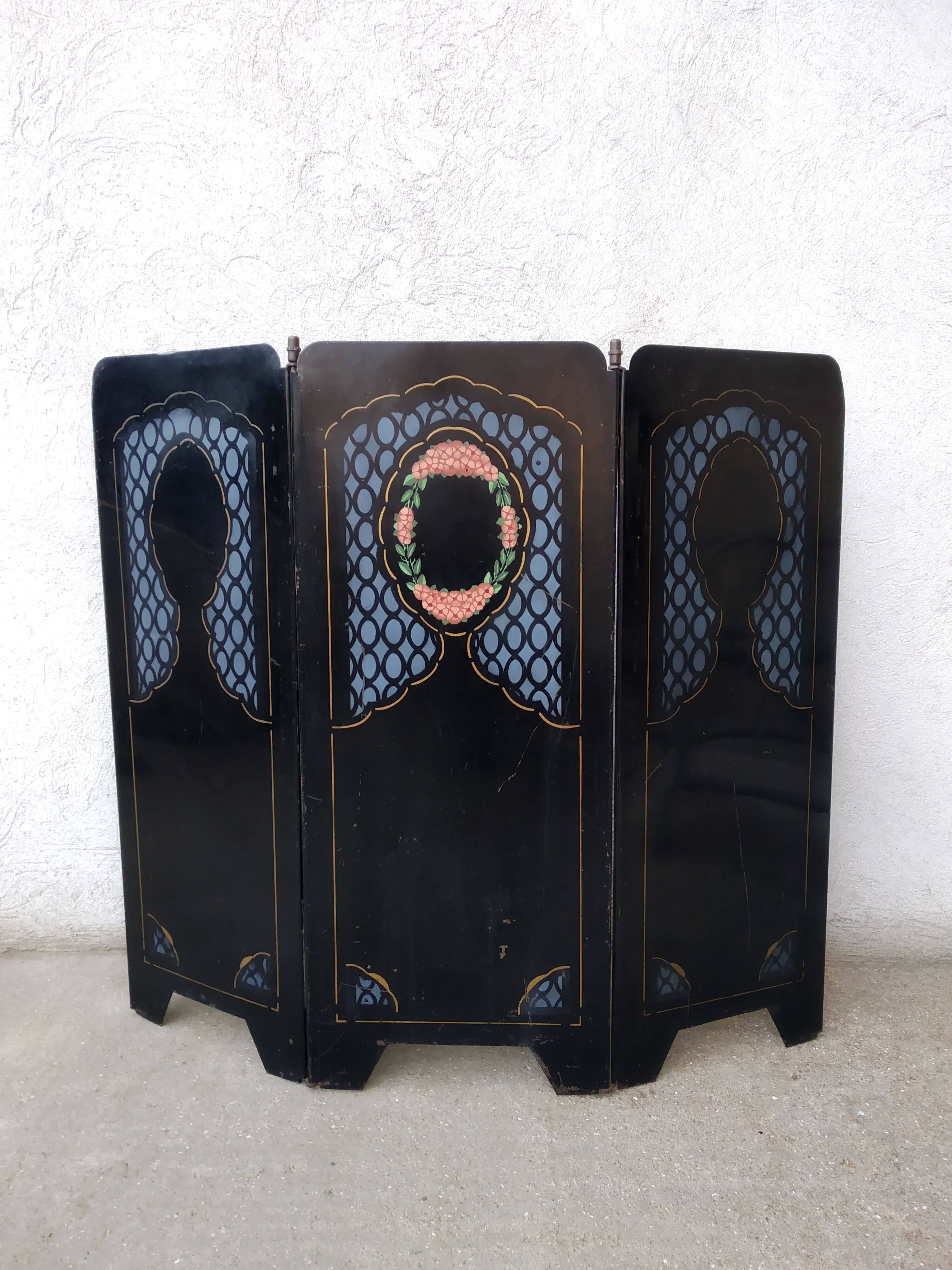 Chimney fire screen early 20th century
