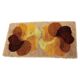 Brown and yellow floral wool carpet by Desso, Netherlands, 1970s.