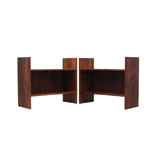 Set of two rosewood bookcases, Danish design, 1970s, production: Denmark