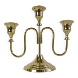 Vintage Brass Candlestick, Czechoslovakia, 1960's.