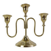 Vintage Brass Candlestick, Czechoslovakia, 1960's.