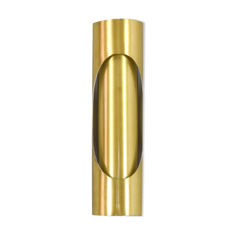 Mid Century Modern Space Age Brass Sconce by Marca SL Spain, 70s