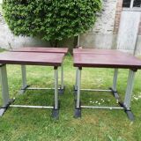 Lot de 4 tables bistrot "Lelong"