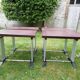 Lot of 4 tables bistro "Lelong"