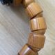 Pair of articulated Scandinavian wall lights SOLBACKEN in vintage wood