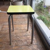 Canary bright yellow formica tabouret