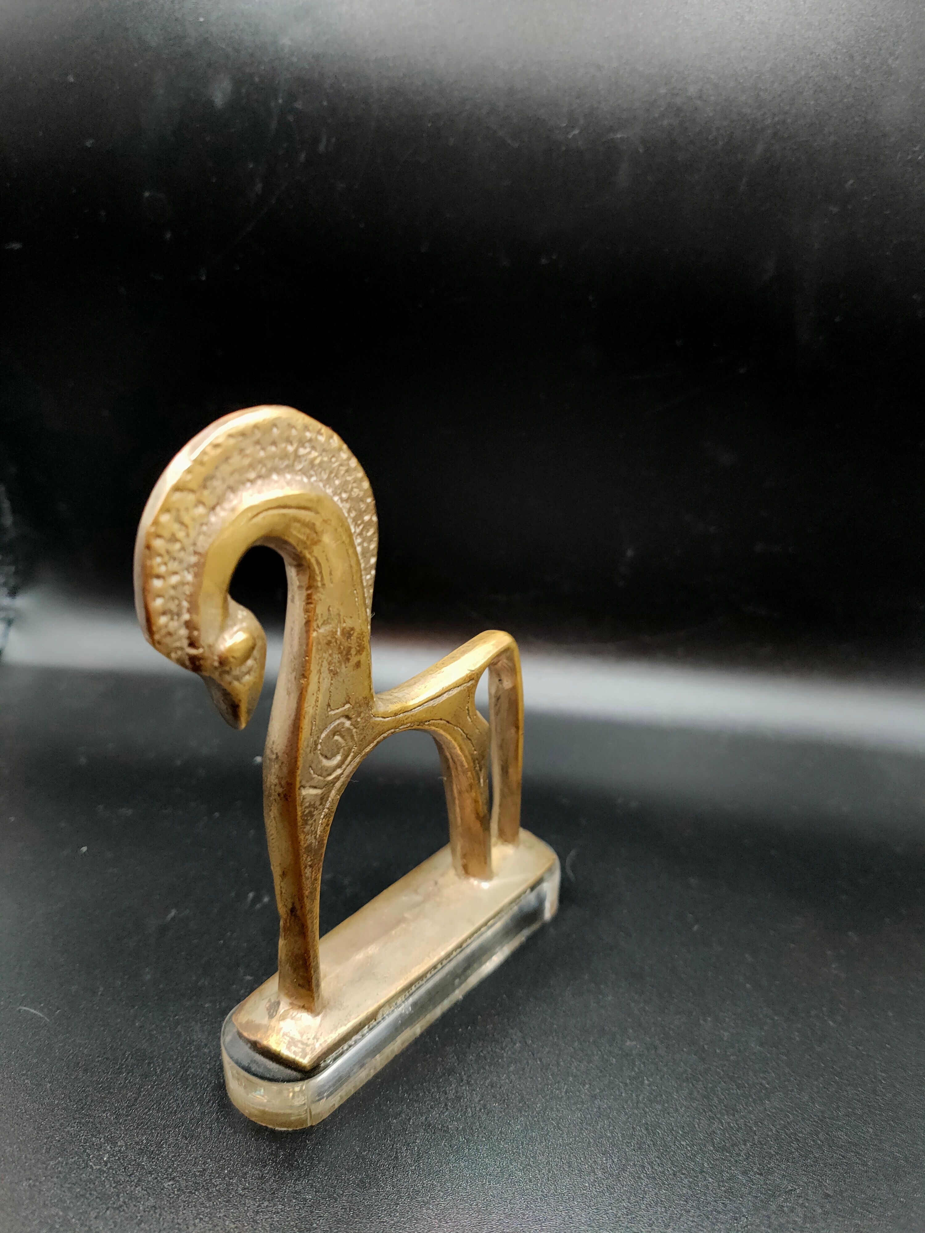 Greek Etruscan horse in brass