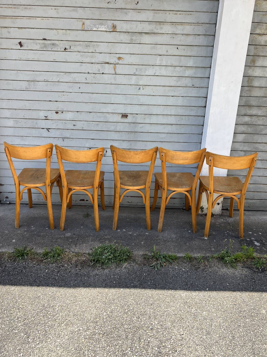 (Lot) 5 Bistro Chairs Luterma (Honey)