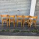 (Lot) 5 Bistro Chairs Luterma (Honey)