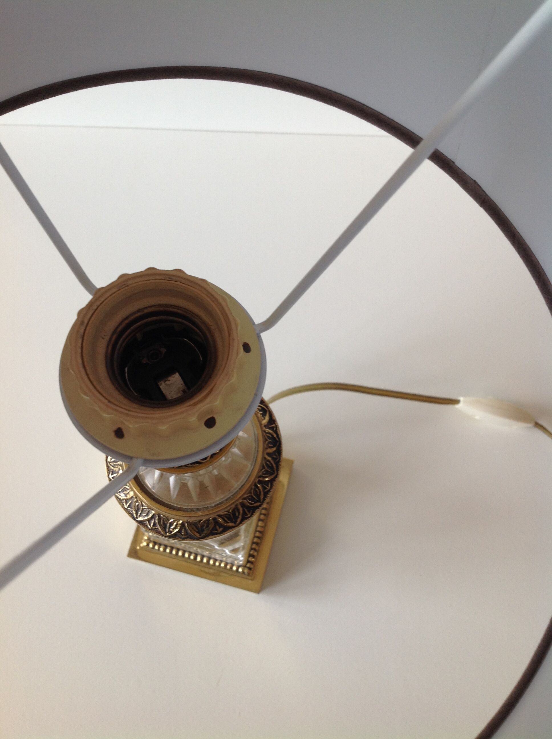 Lamp art deco crystal