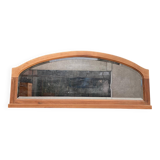Miroir art déco sculpté en chêne massif brut, rénové