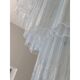 Contemporary opalino murano glass "tronchi" chandelier