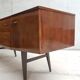 Vintage mid century walnut effect compact scandinavian sideboard