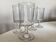 Set de 4 verres rouleau 19e en verre irrégulier