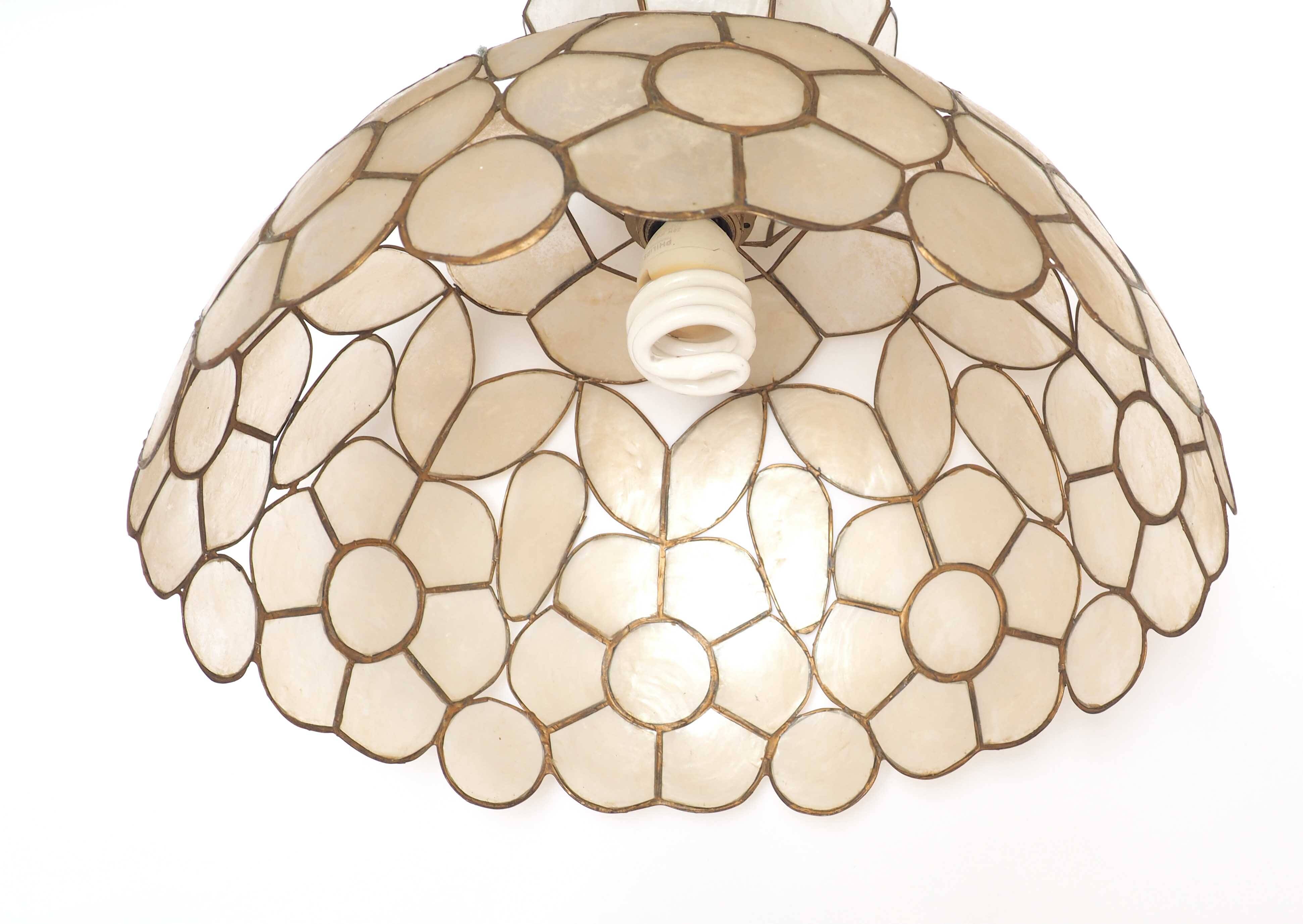 Grande suspension laiton et nacre