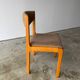 Set of 6 Self brand chairs in beech with wool seat
