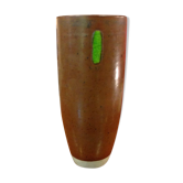 Signed vernissé ceramic vase