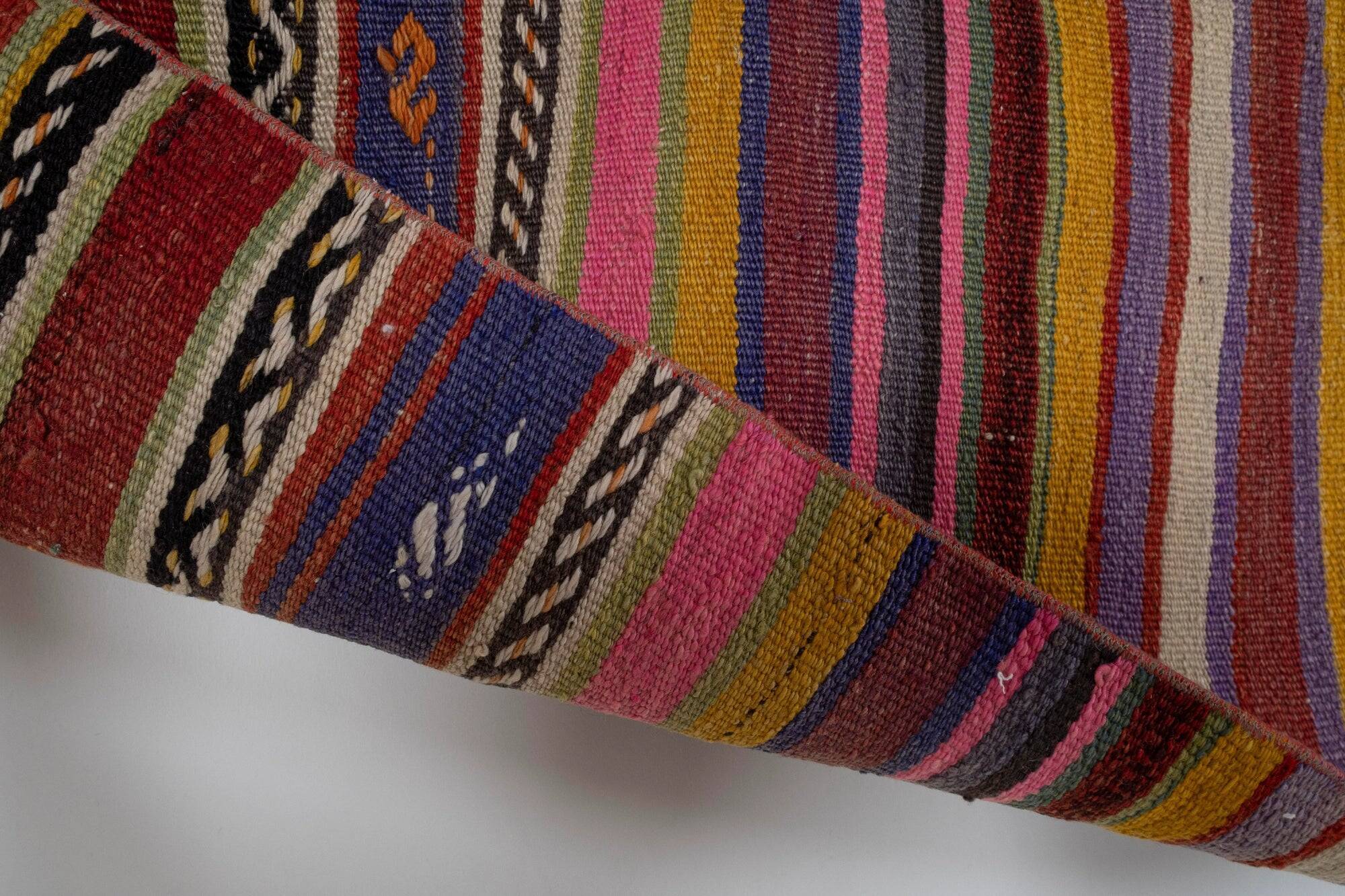 Vintage Turkish hallway rug 77x348 cm