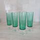 Set of 4 green flutes, Cavalier model, by Luminarc