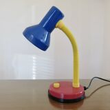 Memphis style lamp, 80s primary colors