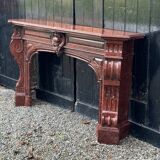 Napoleon III Fireplace in Red Griotte Marble Circa 1880