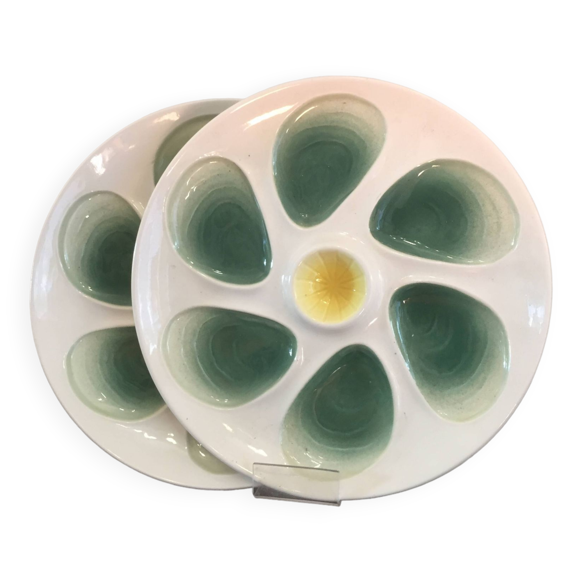 Assiette à Huîtres 12 Compartiments + Citron - Fabrication Française, Polypropylène, Ø30.5 Cm - 2