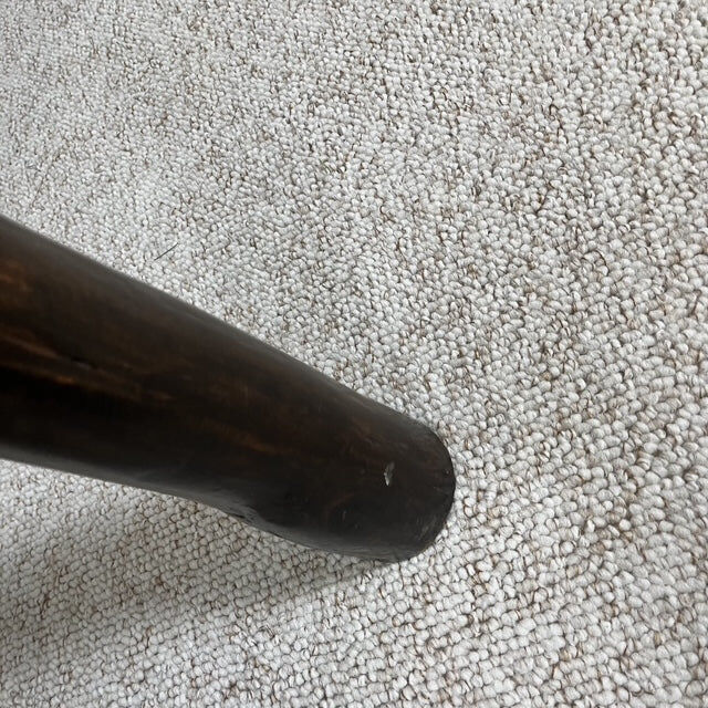 Rustic solid wood coffee table, Wabi-Sabi style, 1970s.