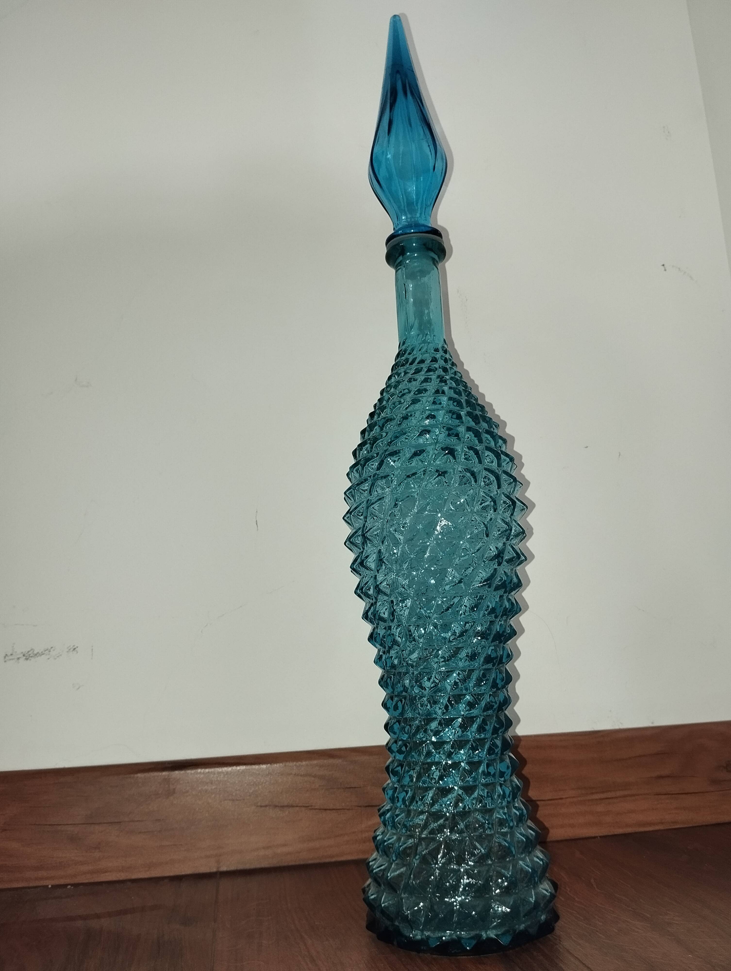 Italian blown glass bottle