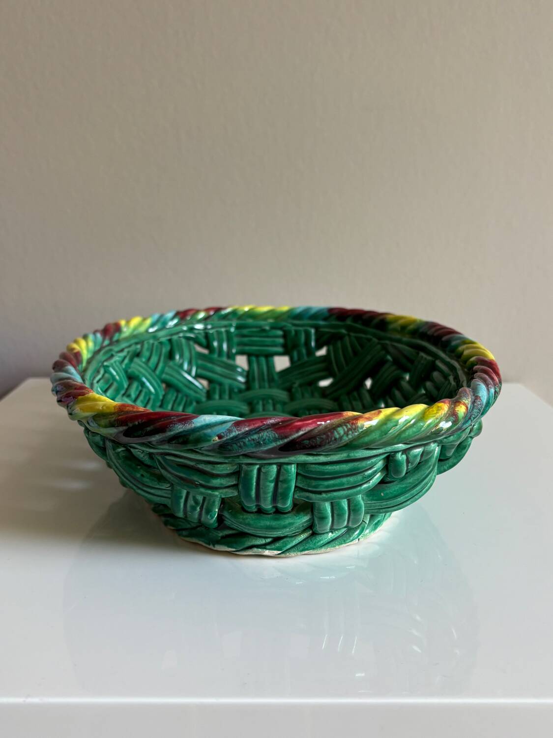 Helene Ugo Vallauris woven basket