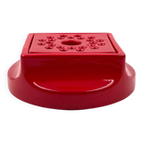 Space age red ceramic ashtray, Studio Opi, Gabbianelli Italy ca. 1970