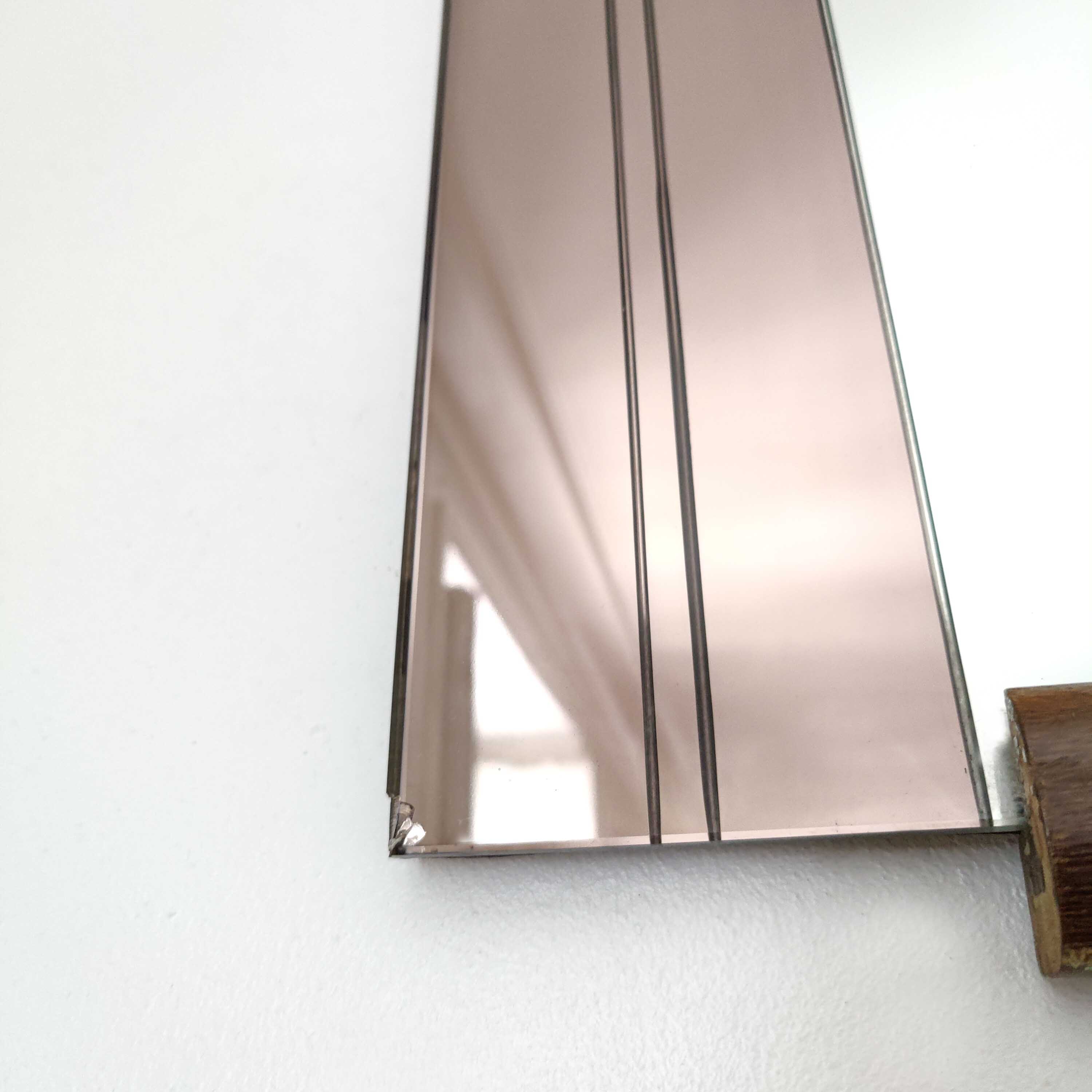 Hexagonal art deco mirror 70x47cm