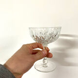 Champagne glasses - Crystal - vintage