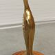 Cormoran vintage en laiton sur socle
