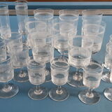 Service de verre en cristal