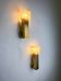 Pair of Gaetano Sciolari cubic Murano glass wall lights, Italy, circa 1970s
