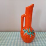 Ceramic vase orange