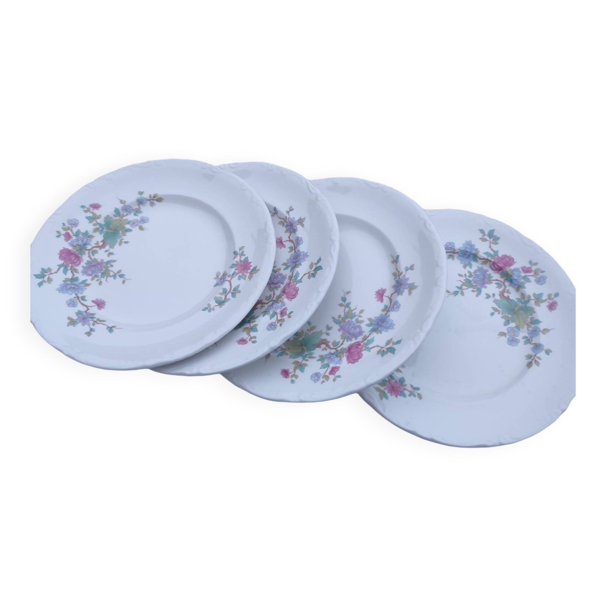 4 dessert plates Pontesa Porcelain Royal of Spain