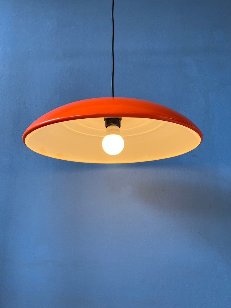 Vintage orange pendant lamp