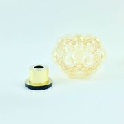 1 of 3 Mid-Century Bubble Glass Ceiling Lights by H.Tynell for Limburg, 70s