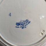 Set of 6 talking plates - creil and montereau France