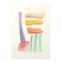 Original abstract painting – colourful graphic composition – 24 x 34 cm