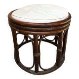 Ottoman wicker and rattan Roche Bobois