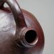 Large stoneware jar from Normandy with lustrous burgundy glaze, from the 1920s-30s.
