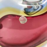 Sommerso Murano Glass Vase Ascribable to Poli for Seguso, Italy