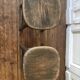 Paire de tabourets rustiques chic