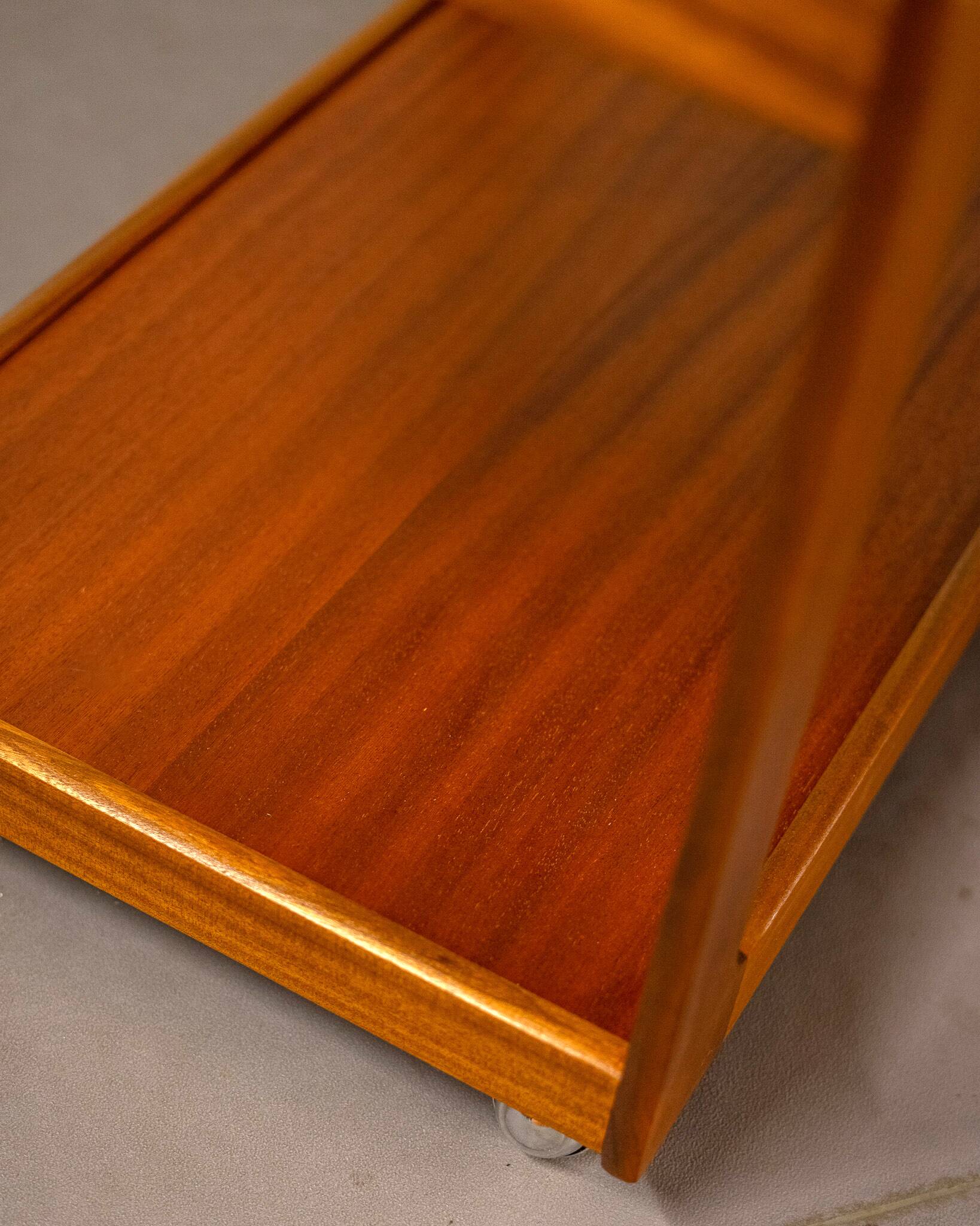 Teak trolley or side table by Opal Möbel, Germany, 1960s.