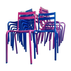 lot de 12 chaises bistrot art prog