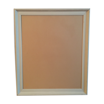 Large-format patinated wood frame