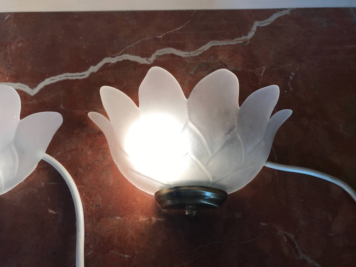 Pair of mathias wall lights